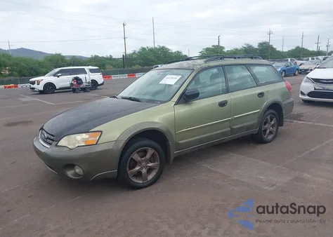 2006 Subaru Outback 2.5I from USA, damaged, VIN 4S4BP61C166321885
